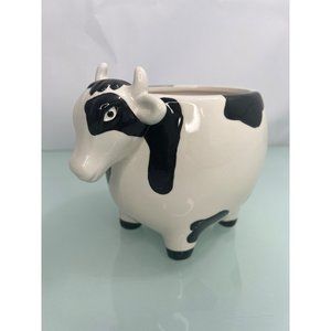 Dol Farm Animal Planter Transpac Cow L 7.5 W 4.5 H 5.5